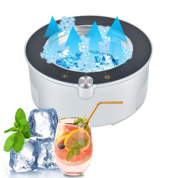 Drink Holder, Cold Retention, 14°F (-5°C), 145°F (65°C) Heat Retention, Hot and Cold Drink Cooler, Can Cooler, Cup Holder, Refrigerator, Just Place it on the Tabletop to Keep Cold & Warm Anytime, Keep Fresh, Quiet, Beer, Coffee, Wine