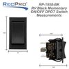 RecPro RV Double Pole Double Throw Momentary Switch | 30A 12V | On/Off/On DPDT (Switch Only)