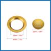 A ABSOPRO Car Engine Start Stop Button Cover Trim Sticker Kit Gold Tone Item Replacement