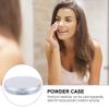 Frcolor Powder Case, Powder Container, 0.2 oz (5 g), Face Powder Case, Portable, Mesh Type, Thin, Refill Container, Puff Included, Set of 2, Colorful, colorful, 7.5x7.5cm
