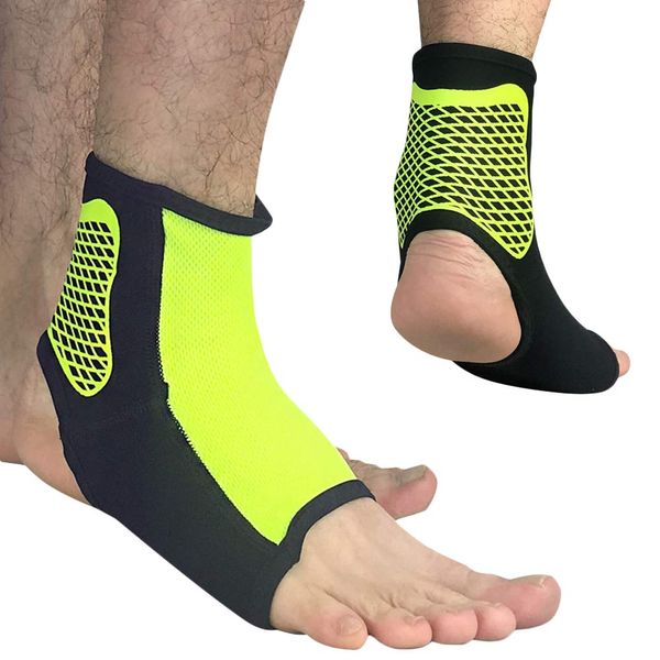 Ankle Supporter, Open Heel Type (Light Green, S)