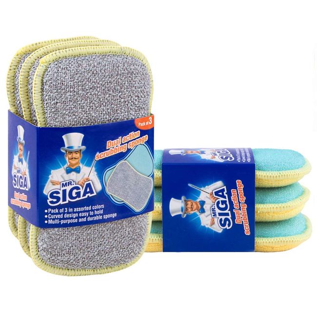 MR.SIGA MR. SIGA Multi Purpose Heavy Duty Scrub Brush - Pack of 2