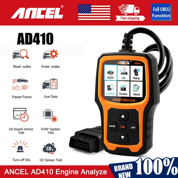 ANCEL AD410 OBD2 Code Reader Auto Scanner Check Engine Light Car Diagnostic Tool