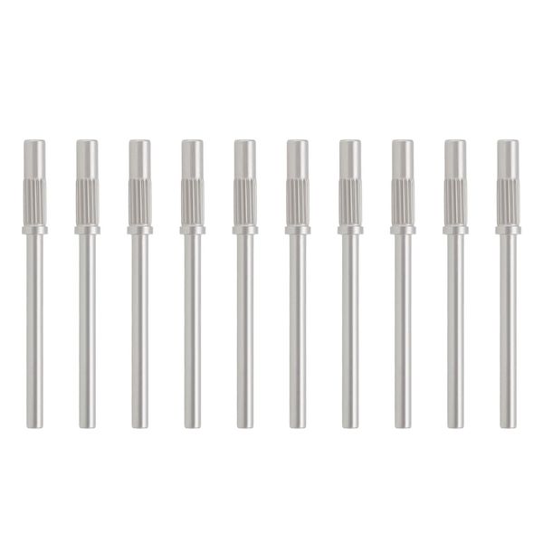 The Lord of the Tools Pack of 10 Stainless Steel Nail Cutters Sanding Caps Storage Accessories 3.1MM 0.12 Inch Mandrel Drill Nail Polishing Bearing Suitable For 2.35MM 3/32 Inch Nail Drill Machine