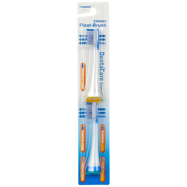 Panasonic Dentacare Sonodent EW0920 Float Toothbrush Heads (x2)