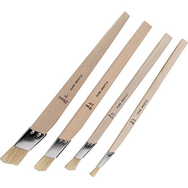 Kana Slant Fitch Brush Set 4 Pc