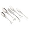 Yamazaki TW-00 Gone Fishin' 5-Piece Placesetting,Silver
