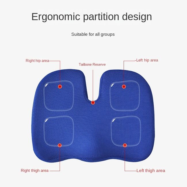 Seat Cushion Office Chair Cushions Coccyx Orthopedic Memory Foam U Seat  Massage Chair Cushion Pad Car Massage Cushion