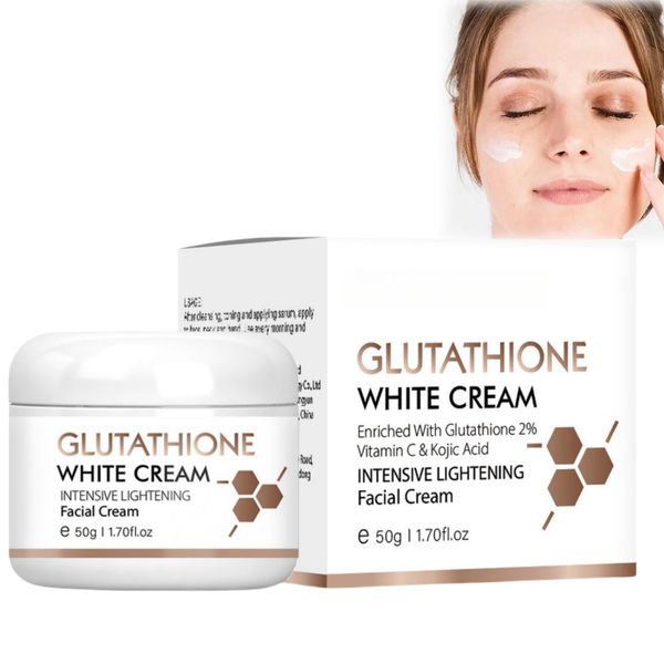 Glutathione Face Cream,Glutathione Anti-Aging Face Cream,Dark Spot Remover for Face,Face Moisturizer,Glutathione Whitening Cream,Face Cream for Women,Anti Wrinkle Face Cream for Sensitive Skin,50g