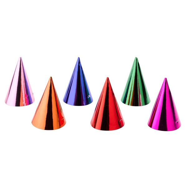 Value Pack - Party Hats, Uni Colour, 10 pcs
