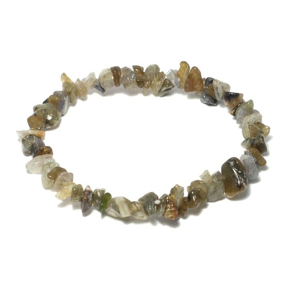 CrystalAge Labradorite Gemstone Chip Bracelet