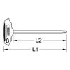 KS Tools 158.5123 ERGOTORQUEplus® T-Griff RIBE Profil, extra lang, 6 mm