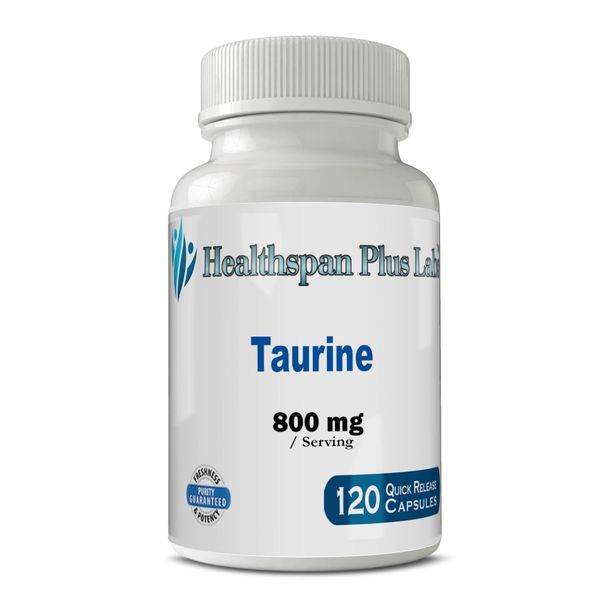 HealthSpan Plus Labs Taurine 800mg Capsules