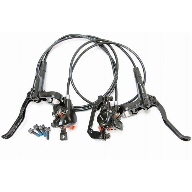 Shimano Lightweight High Performance Hydraulic Disc Brake, BL-MT200 BR-MT200 Front and Rear Set, Black (No Rotor)