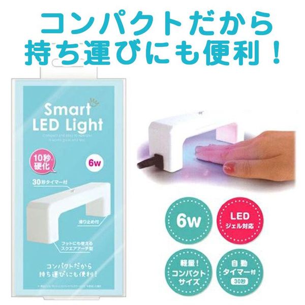 Smart LED light, gel nail light, nail light, LED light, compact, portable, automatic timer