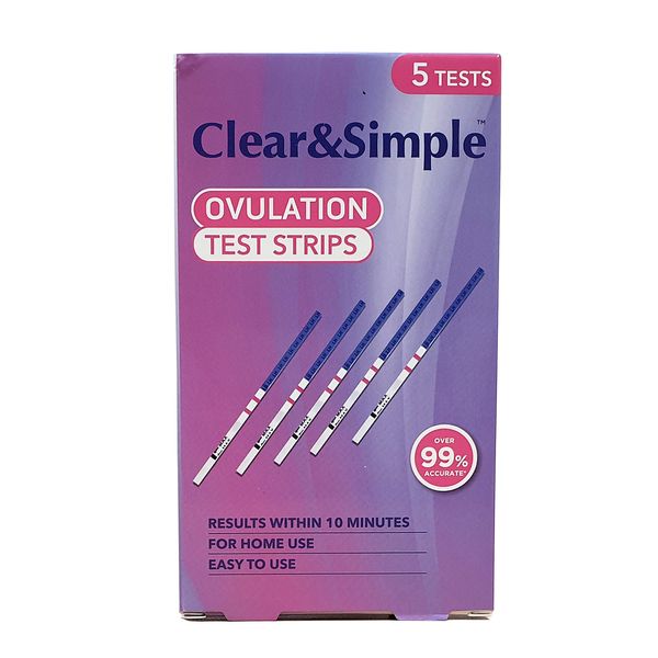 Clear and Simple Ovulation Test Strips - Pack of 5 Strips