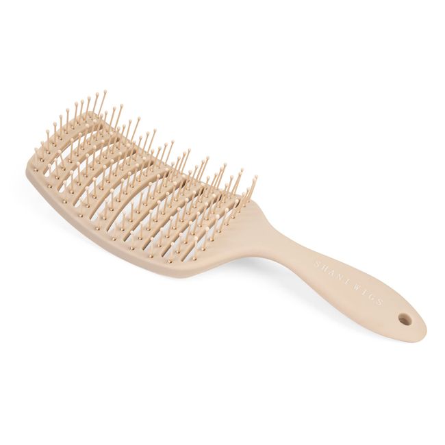 Andwing Paddle Brush by Shani Wigs All Hairstyle Wet Paddle Hairbrush with Soft Bristles Black