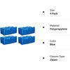 Ikea 901.491.48 Frakta Storage Bag Blue 4 Pack