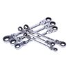 6Pack 8-19mm Metric Flexible Head Ratcheting Wrench Combination Spanner Tool Kit