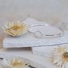 Tuscany Silver Women's Sterling Silver Cubic Zirconia Ring Bangle