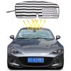 US Flag Front Windshield Sunshade Sun Sun Visor For Mazda MX-5 2009-2015