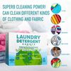 Eco Friendly Laundry Detergent Sheets (100 sheets 200 loads) Laundry Sheets - Plant based Free and Clear Laundry Strips for HE machine, travel, home clothes washing (Fresh Linen)