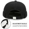 2 Pcs Mens Black Brimless Docker Cap Skull Cap Worker Sailor Cap Rolled Cuff Retro Beanie