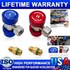 2X Adjustable A/C HVAC Adapter High Low Quick Coupler Hose Connector Fitting Kit