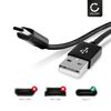CELLONIC USB Tablet Charger Replacement for Google Pixel C 1m Fast Charging 3A USB C Type C Data Cable Adapter - Black