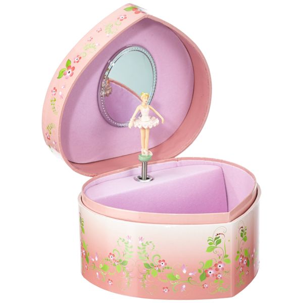 Musicboxworld Spieluhrenwelt Schmuckherz Rosa Ballerina 22160