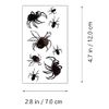 HUPOO 10 Sheets Halloween Temporary Tattoos, Crawling Spider Tattoos, Spider Web Tattoos, for Face Arms Legs Shoulders Cosplay Party Body Art Makeup Props Party Supplies Decoration., Black