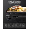 LARGER 12" 4K UHD Split Screen Mirror Dash Cam Camera 1080P Rear View 32TF