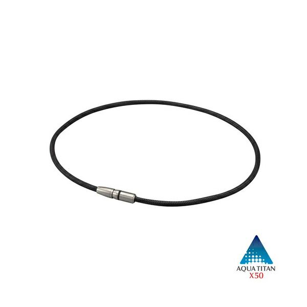 Up to 2 items can be sent by mail Phiten RAKUWA Magnetic Titanium Necklace BULLET Managed Medical Device Black/Silver