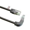 rhinocables CAT5e Ethernet Patch Lead RJ45 Network Internet Cable Straight to Right Angle DOWN 90 Degree 1m