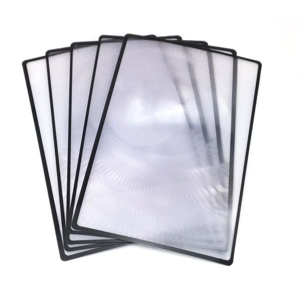 yueton 5pcs 3X Magnifying Lens Magnifier Fresnel Lens for Reading