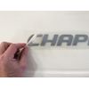 GENUINE CHAPARRAL LOGO WITH SMALL BIRD HEAD 30" X 2" / 14.00671