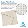 GILDEN TREE Waffle Towel Quick Dry Thin Exfoliating, 4 Pack Washcloths for Face Body, Classic Style (Cream)