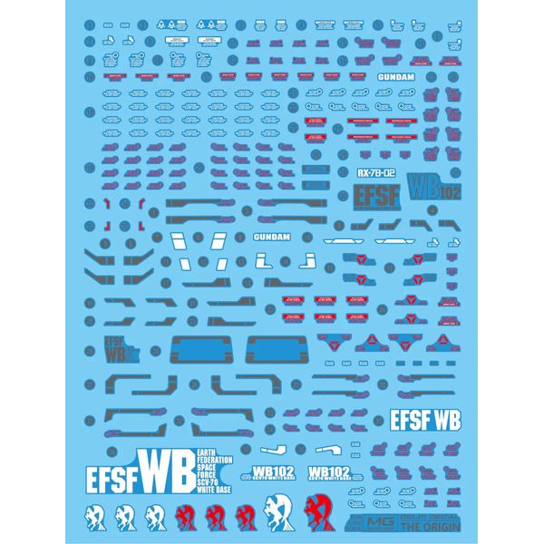 Delpi Water Decal For MG RX-78-2 Origin - US
