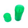 (24) Empty Clear Plastic Deodorant Containers - 2.5 Oz Cylinders (GREEN)