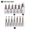 CASOMAN 13 Piece Hex Socket Set S2 Steel Tool Kit Metric 2mm-14mm Allen Kit