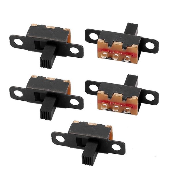 sourcingmap 10Pcs 2 Position 3P SPDT Toggle Slide Switch On-Off PCB for DIY Making Model