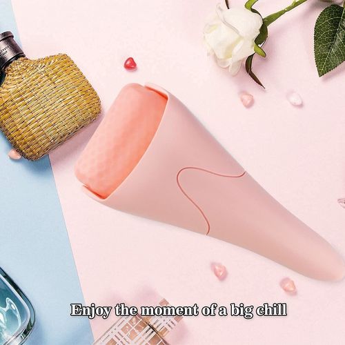 LATME Ice Roller for Face Eyes, Women's Gifts, Face Massager, Swelling, Migraines, Pain Relief and Minor Injuries (Pink)