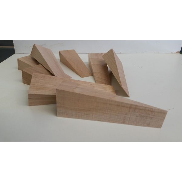 10 Hartholzkeile 170x40x20 mm