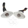 Large Cateye Turn Signal Flush Mount Universal Motorcycle ATV Clear Blinker