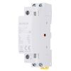 sourcing map AC Contactor 25A 2 Pole 2NO 24V Load and Lighting Circuit Control DIN Rail Mount