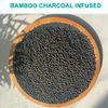 4 PACK（ XL 75G ） Bamboo Charcoal Exfoliating Home Spa Loofah Shower Sponge Pouf Mesh Brush - Bath Spa Puff Scrubber Ball - Face Body poof - Rich Foams Bubble