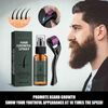 Beard Growth Set with Titanium Derma Roller, Beard Roller Kit 30 ml, Beard Roller Beard Growth Serum Oil, Beard Growth Roller, Beard Microneedle, Beard Care Set Best Gift for Men