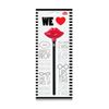 NPW-USA B & W Lips Pencil Toppers