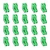 20PCS 2 Pin 5.08mm Pitch PCB Angle Screw Terminal Block Plug Connector Socket Panel, for for 28-12AWG Cable