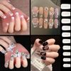 100 Pcs Clear False Nail Tips with Storage Case-Full Cover Coffin Nails in 10 Sizes for Nail Salons and DIY Nail Art-Long Lasting and Durable Artificial Fingernails for Glamorous Looks (Square, Clear)